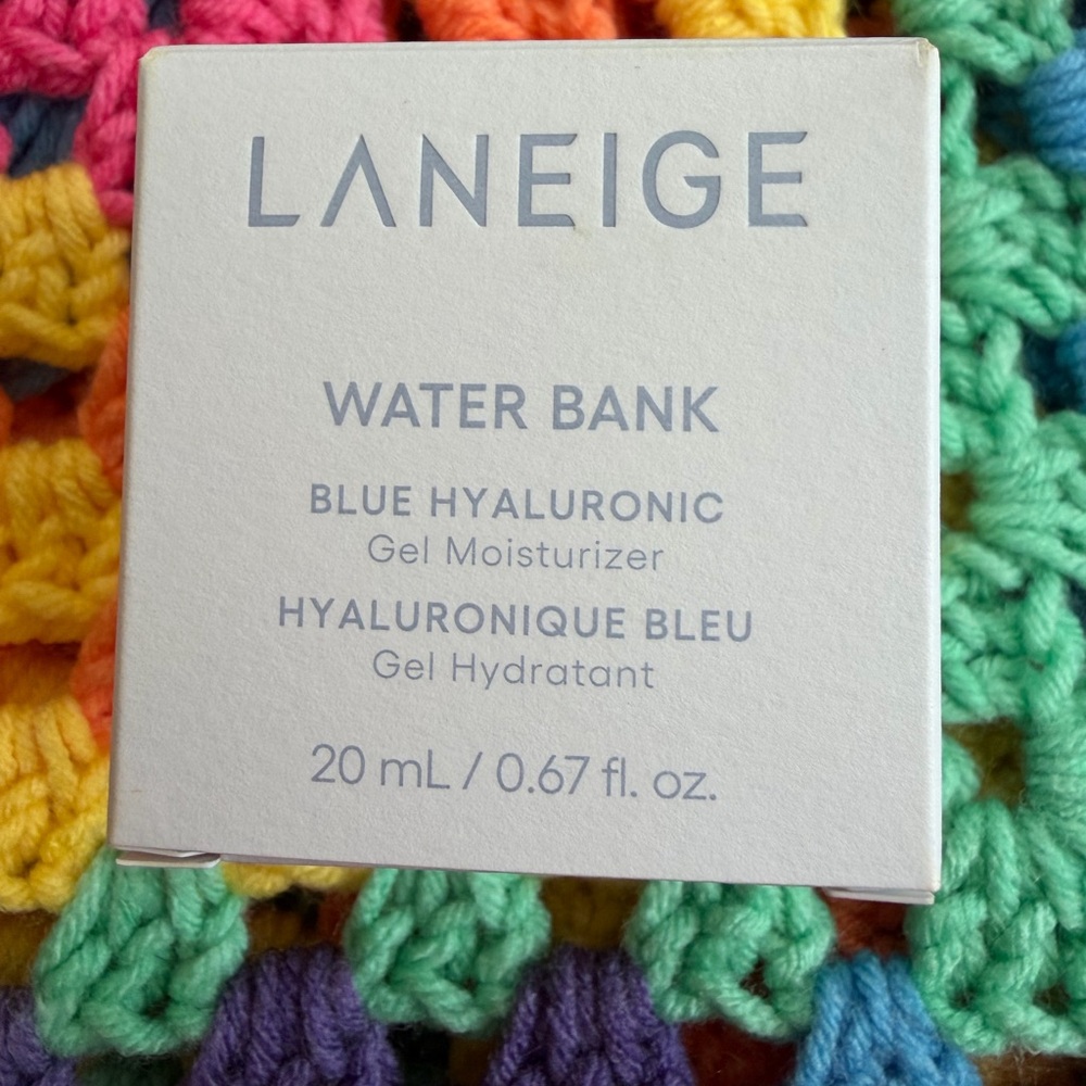 Laneige Water Bank Blue Hyaluronic Gel Moisturizer 20 mL 0.67 oz New Sealed
